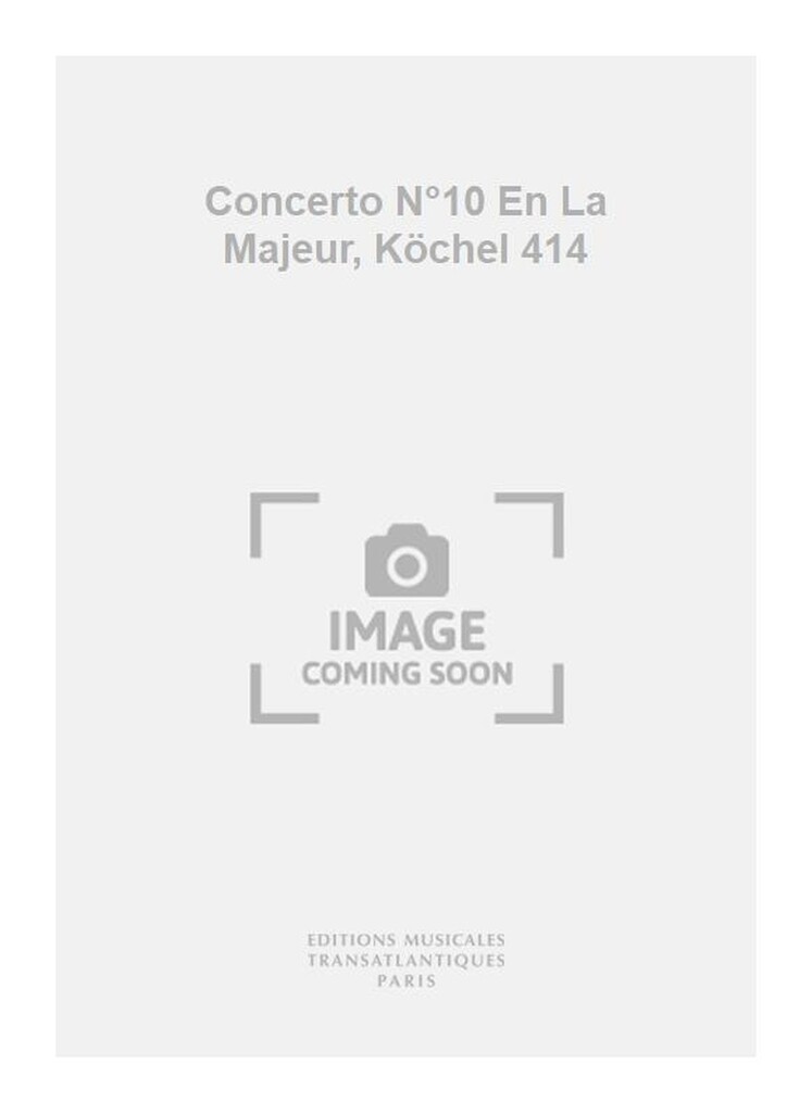 Concerto N°10 En La Majeur, Köchel 414